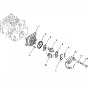 BUY For Komatsu Excavator PC35MR-3 Main Pump 705-41-07500 for sale