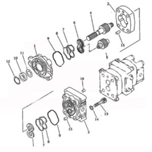 BUY For Komatsu Excavator PC28UU-1 Hydraulic Pump 705-41-08050 for sale