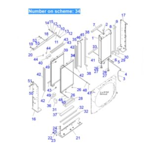 For Komatsu Excavator PC300-8 PC350-8 Hydraulic Oil Cooler 207-03-76320 online