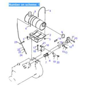 BUY For Komatsu Excavator PC300 PC300-5 PC310-5 PC300-6 PC350-6 Engine SA6D108 Muffler Silencer 622-21-15410 for sale
