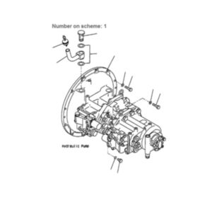 BUY For Komatsu Excavator PC340-6K PC340LC-6K PC340NLC-6K Main Pump 708-2H-00130 708-2H-00131 for sale