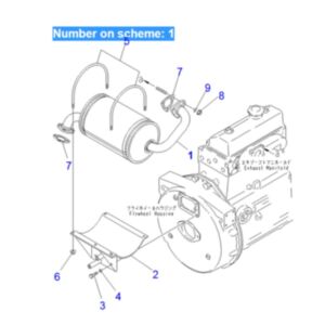 BUY For Komatsu Excavator PC40-5 PC40-6 PC50UU-1 Muffler Silencer 6201-11-5210 for sale