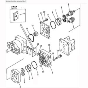 BUY For Komatsu Excavator PC40-6 Hydraulic Pump 705-41-08010 for sale