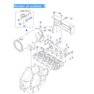 BUY For Komatsu Excavator PC40MR-2 PC50MR-2 PC45MR-3 PC55MR-3 Engine 4D88E Muffler Silencer YM129642-13510 for sale