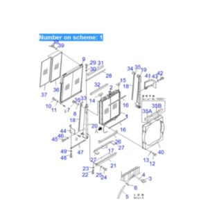 BUY For Komatsu Excavator PC600-6 PC600LC-6 PC650-6 PC650LC-6 Water Tank Radiator ASS'Y 21M-03-11110 for sale