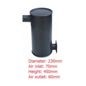 BUY For Komatsu Excavator PC75UU-3 PC75US-3 PC75UD-3 Engine 4D102E Side Exhaust Type Muffler Silencer 6731-11-5530 for sale