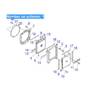 BUY For Komatsu Excavator PC78MR-6 PC78US-6 PC78UU-6 Water Tank Radiator ASS'Y 21W-03-41110 for sale
