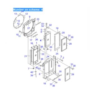 BUY For Komatsu Excavator PC78US-6 Hydraulic Oil Cooler 21W-03-42121 for sale