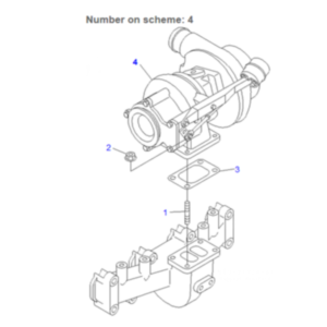 BUY For Komatsu Excavator PW128UU-1 Engine S4D102E Turbo HX35W Turbocharger 6732-81-8800 for sale
