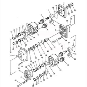 BUY For Komatsu Grader GS360-1 GD600R-1 GD31RC-3A GD605A-1 Hydraulic Pump 704-56-11101 for sale