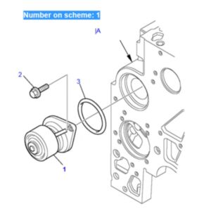 BUY For Komatsu Loader WB93R-5 WB93S-5 WB97R-5 WB97S-5 WH609-1 WH613-1 WH713-1 WH714-1 WH716-1 Water Pump EA504062854 EA4891252 for sale