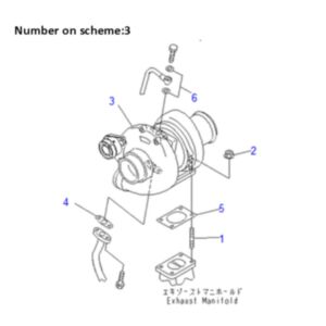 BUY For Komatsu PC120-6E0-T2 PC160LC-7 PC128UU-2 PC180NLC-7K Engine SAA4D102E Turbo HX25W Turbocharger 6737-81-8290 for sale