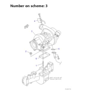 BUY For Komatsu PC158US-2 Engine S4D102E-1X Turbo HX30W Turbocharger 6733-81-8890 for sale