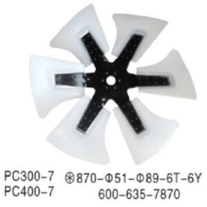BUY For Komatsu SAA6D140E SAA6D125E SAA6D114E Engine PC400-7 PC360-7 PC300LC-8 PC300-7 Cooling Fan 600-635-5870 for sale