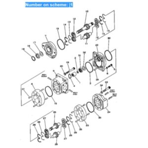BUY For Komatsu Wheel Loader 505-1 507-1 W20-1 W30-1 Hydraulic Pump 705-51-21000 for sale