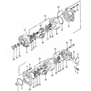 BUY For Komatsu Wheel Loader 560B-1 Hydraulic Pump 705-51-30010 for sale