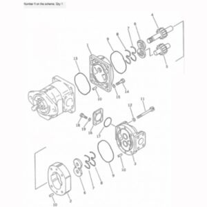 BUY For Komatsu Wheel Loader WA150-1 WA150-3 WA180-3 Hydraulic Pump 705-51-20180 for sale