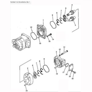 BUY For Komatsu Wheel Loader WA200-1 Hydraulic Pump 705-51-20150 for sale