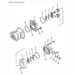BUY For Komatsu Wheel Loader WA200-1 Hydraulic Pump 705-51-20400 for sale