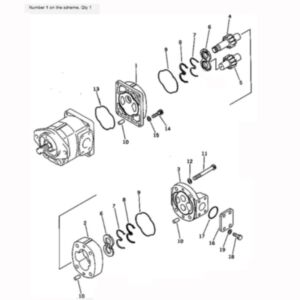 BUY For Komatsu Wheel Loader WA250-1 WA250-1LC Hydraulic Pump 705-51-20240 for sale