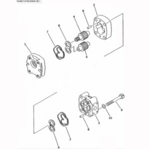 BUY For Komatsu Wheel Loader WA30-5 WA30-5-X Hydraulic Pump 705-40-01320 for sale