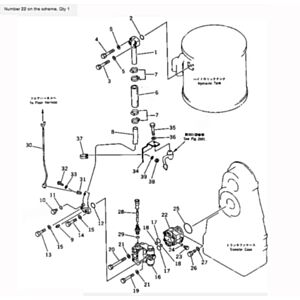 BUY For Komatsu Wheel Loader WA400-1-A WA420-1 WA420-3 Emergency Steering Pump 704-30-34110 for sale