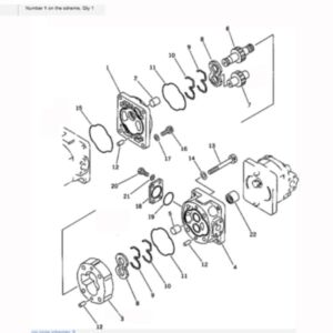 BUY For Komatsu Wheel Loader WA400-1 WA420-1 Loader and Steering Pump 705-56-34040 for sale