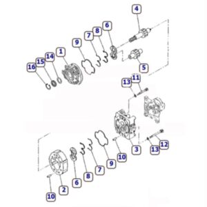 BUY For Komatsu Wheel Loader WA470-3 WA470-DZ-3 Hydraulic Pump 705-52-40150 for sale