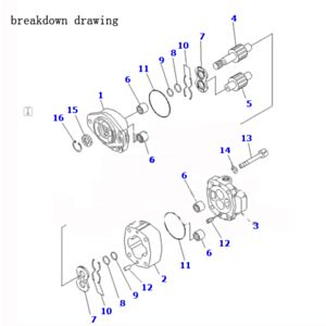 BUY For Komatsu Wheel Loader WA500-6 WA500-6R Hydraulic Pump 705-52-31230 for sale