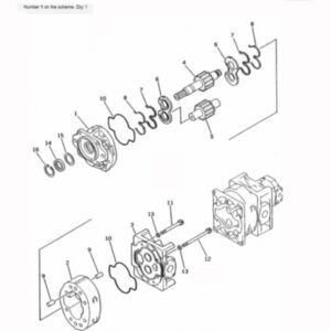 BUY For Komatsu Wheel Loader WA600-1-A Hydraulic Pump 705-56-44000 705-56-44001 705-56-44010 for sale