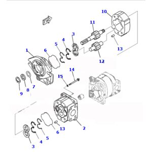 BUY For Komatsu Wheel Loader WA600-6 WD600-6 WA600-6R Hydraulic Pump 705-51-12090 for sale