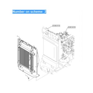 BUY For New Holland Excavator E55BX Water Tank Radiator Core ASS'Y PS05P00002F1 for sale