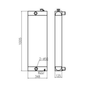 BUY For Sany Excavator SY195C-9 Water Tank Radiator Core ASS'Y for sale
