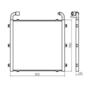 BUY For Sany Excavator SY215-8 Hydruli Oil Cooler for sale