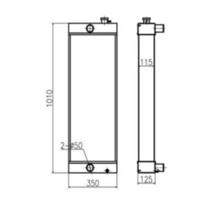 BUY For Sany Excavator SY215C-9 SY225C-9 Water Tank Radiator Core ASS'Y for sale