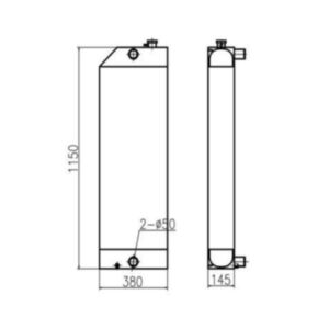 BUY For Sany Excavator SY285C-9 SY365H-8 Water Tank Radiator Core ASS'Y for sale