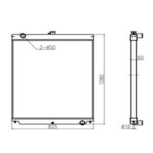 BUY For Sany Excavator SY365C-8 Water Tank Radiator Core ASS'Y for sale