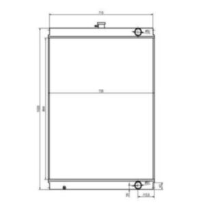 BUY For Sumitomo Excavator SH240A3 Water Tank Radiator Core ASS'Y for sale