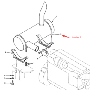 BUY For Volvo EC210 Muffler Silencer U-Bolt  SA1114-00250 for sale
