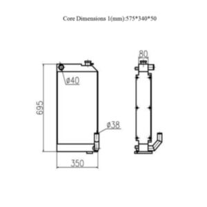BUY For YUCHAI Excavator YC60-8 Water Tank Radiator Core ASS'Y for sale