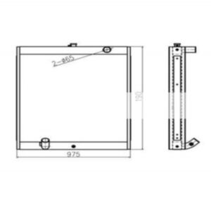 For Case Excavator CX75 Water Tank Radiator ASS&#039;Y online