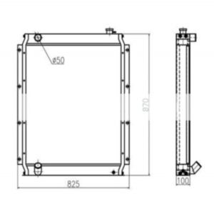 For Kato Excavator HD820R Water Tank Radiator ASS&#039;Y online