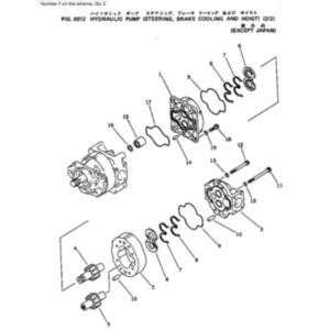 BUY For Komatsu Dump Truck HD785-2 Hydraulic Pump 705-51-42010 for sale