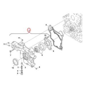 Buy Front Cover 7008527 for Kubota Engine V3307 Bobcat Skid Steer Loader S630