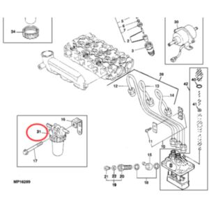 Fuel Filter AM875142 for John Deere Mower F915 2243 2653A 2653