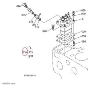 Buy Fuel Injection Pump Assembly 1G880-51010 for Kubota Engine D1403