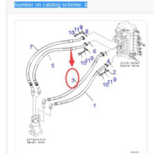BUY Hose 1350MM 207-62-71440 for Komatsu PC450-8 PC450-7 PC350LC-8 PC350-8 PC300-7 Excavator for sale