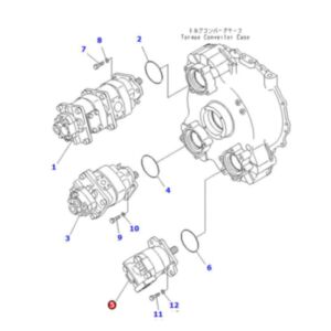 Buy Hydraulic Gear Pump 705-22-39020 for Komatsu GD755-3 GH320-3 HM300-1 HM300-1L HM300TN-1