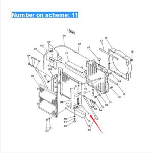 BUY For Hitachi Excavator EX60 EX60G Hydraulic Oil Cooler 4217470 for sale