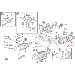 BUY Hydraulic Pump VOE11707970 for Volvo Articulated Haulers A35D A40D for sale